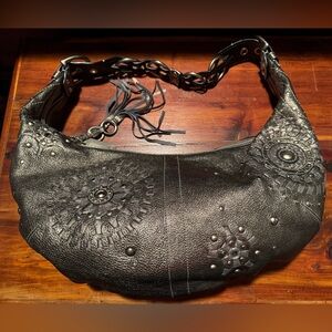 Coach Mia Gunmetal Metallic Handbag